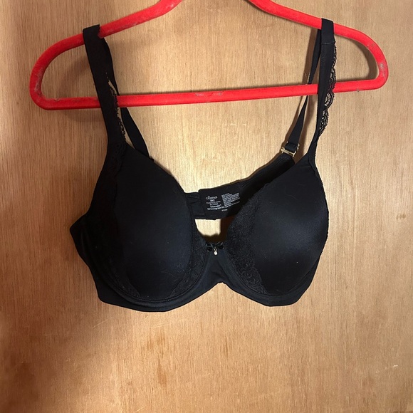 Soma Elegant Black Molded‎ cup, underwire Lace trim Bra. Size 38C - Picture 3 of 10